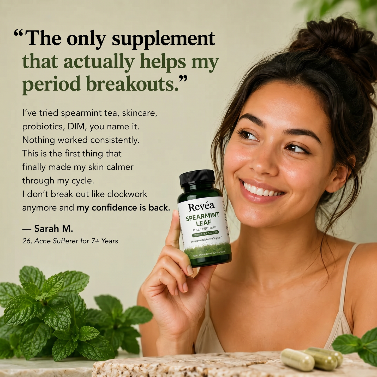 Spearmint Leaf Acne Support — 400mg