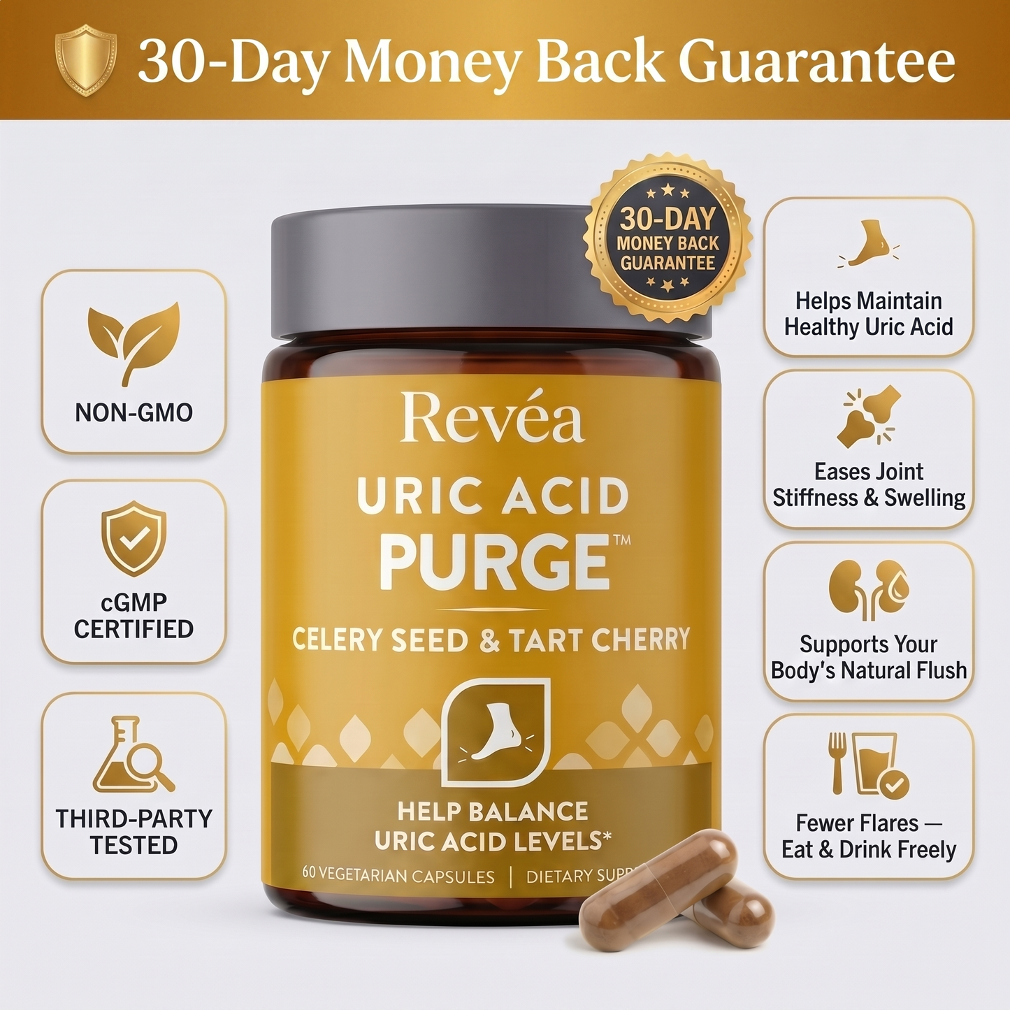 Revéa Uric Acid Cleanse & Joint Support